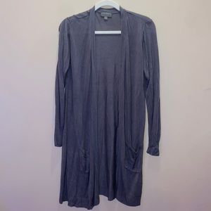 Long gray cardigan